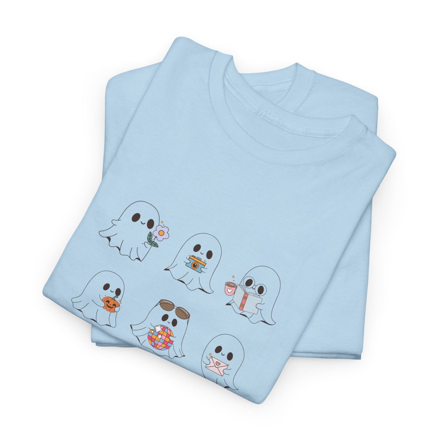 Cute Animal Graphic Tee - "Too Cute to Spook!" Unisex Heavy Cotton T-shirt