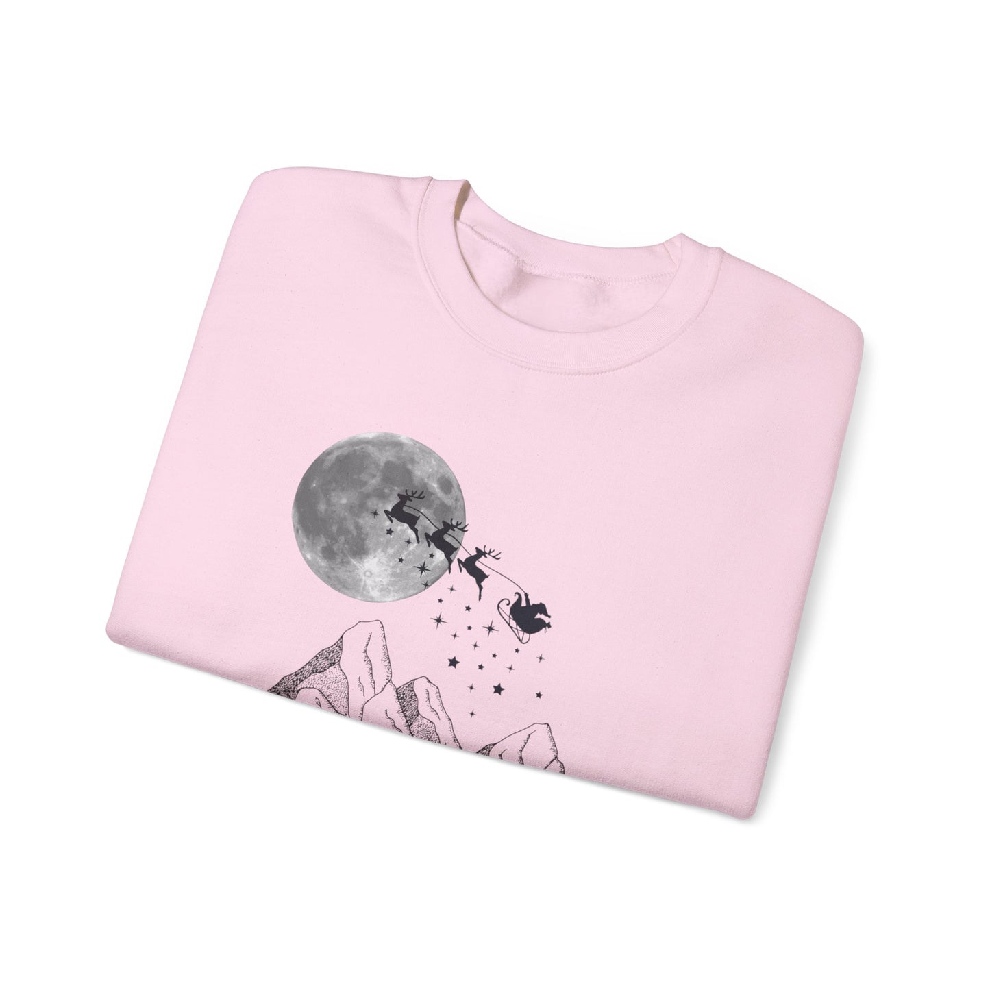 Merry Christmas Mountain Crewneck Sweatshirt