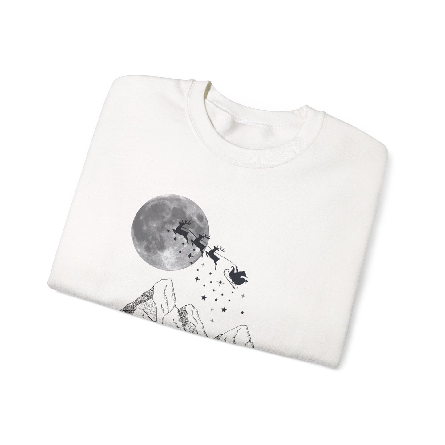 Merry Christmas Mountain Crewneck Sweatshirt