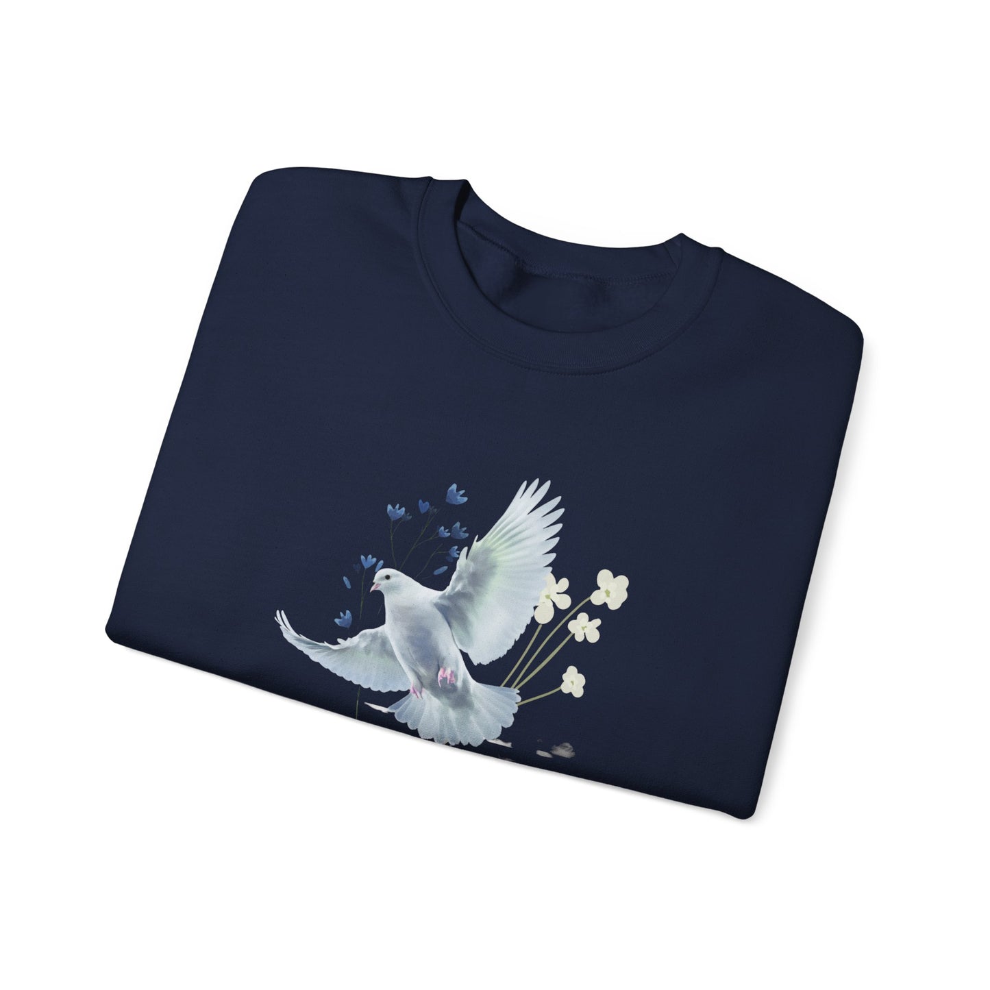 Peaceful Dove Crewneck Sweatshirt for Comfort and Harmony
