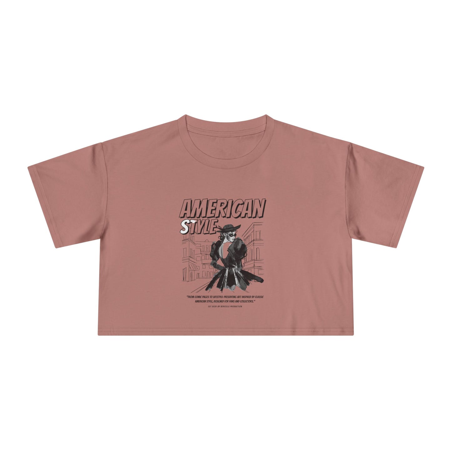 American Style Graphic Women's Crop Tee