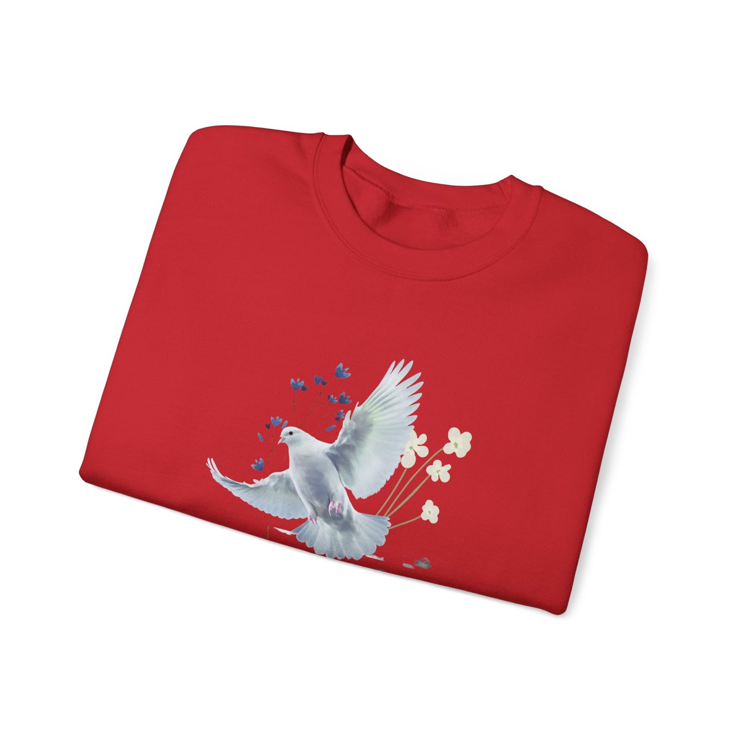 Peaceful Dove Crewneck Sweatshirt for Comfort and Harmony