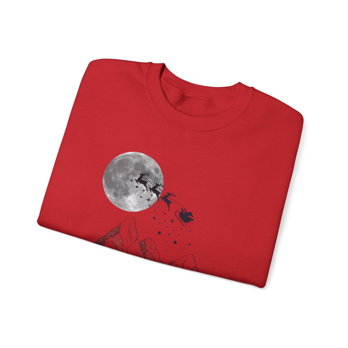 Merry Christmas Mountain Crewneck Sweatshirt