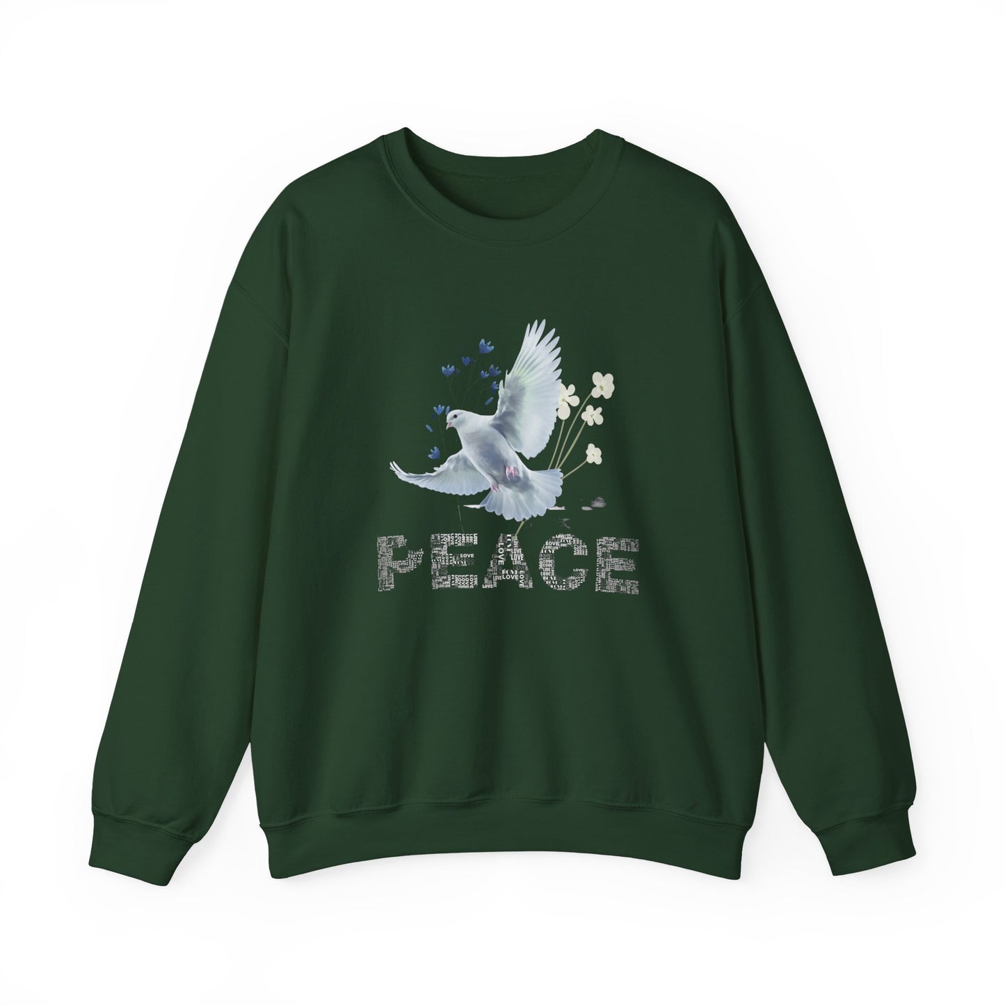 Peaceful Dove Crewneck Sweatshirt for Comfort and Harmony