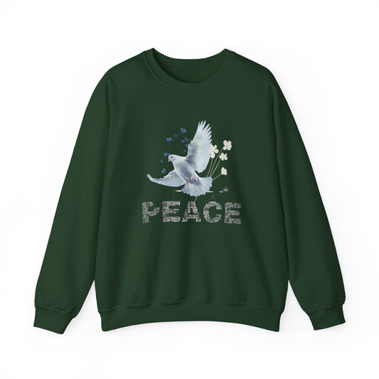 Peaceful Dove Crewneck Sweatshirt for Comfort and Harmony