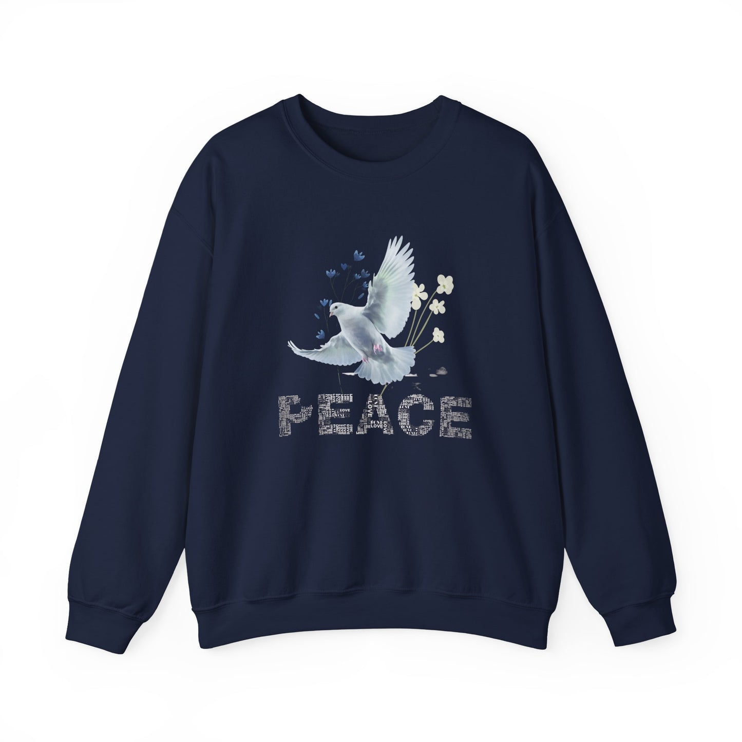 Peaceful Dove Crewneck Sweatshirt for Comfort and Harmony