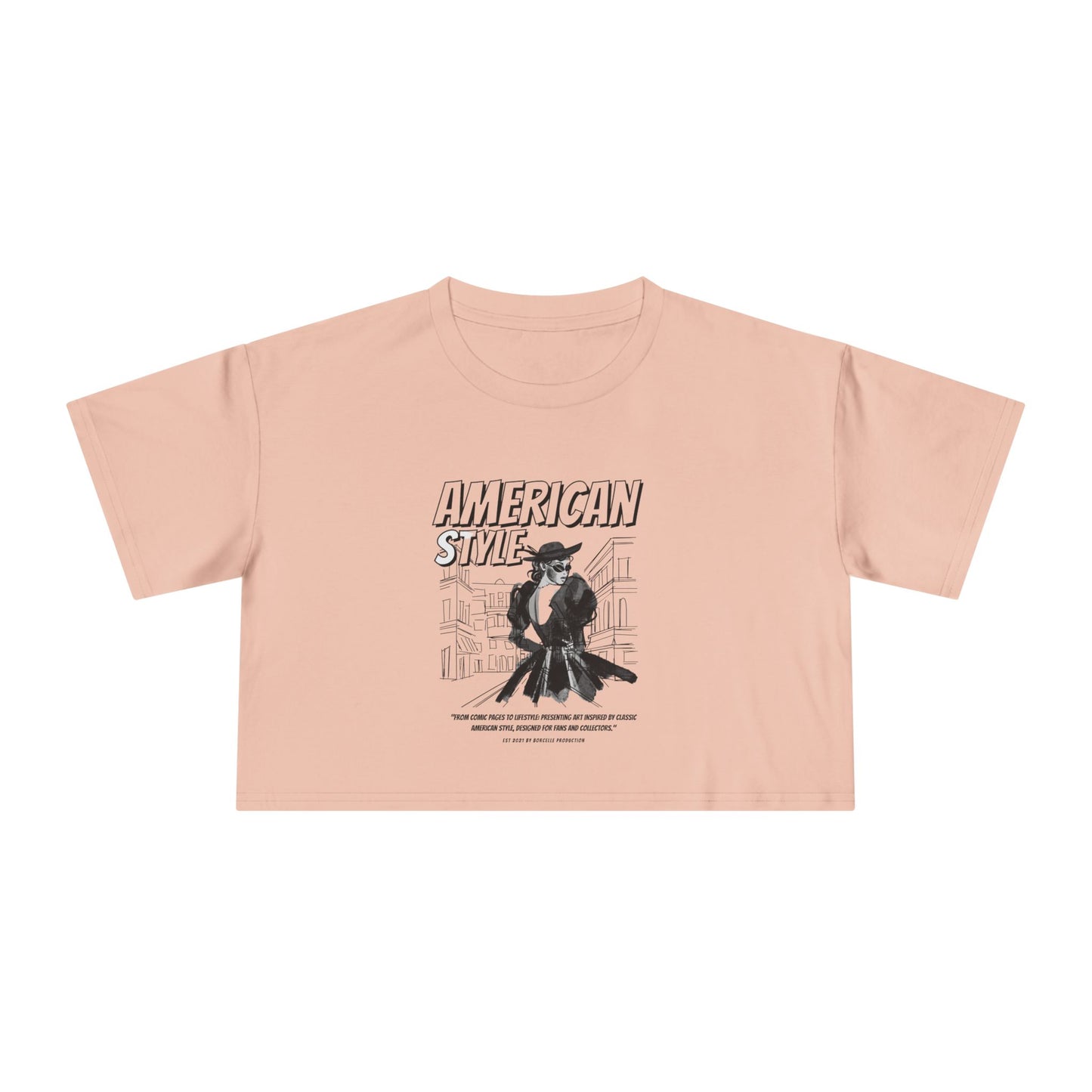 American Style Graphic Women's Crop Tee