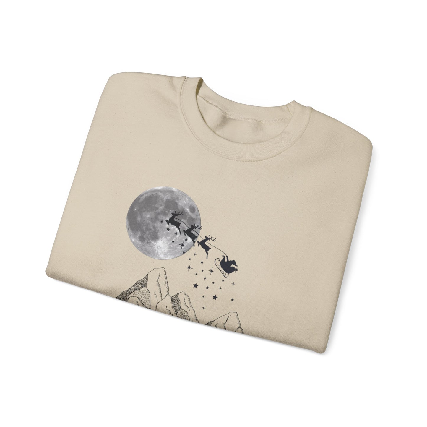 Merry Christmas Mountain Crewneck Sweatshirt