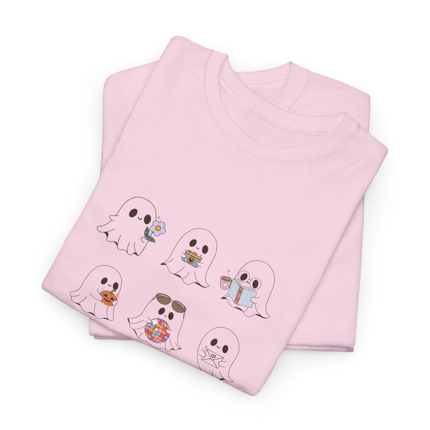 Cute Animal Graphic Tee - "Too Cute to Spook!" Unisex Heavy Cotton T-shirt