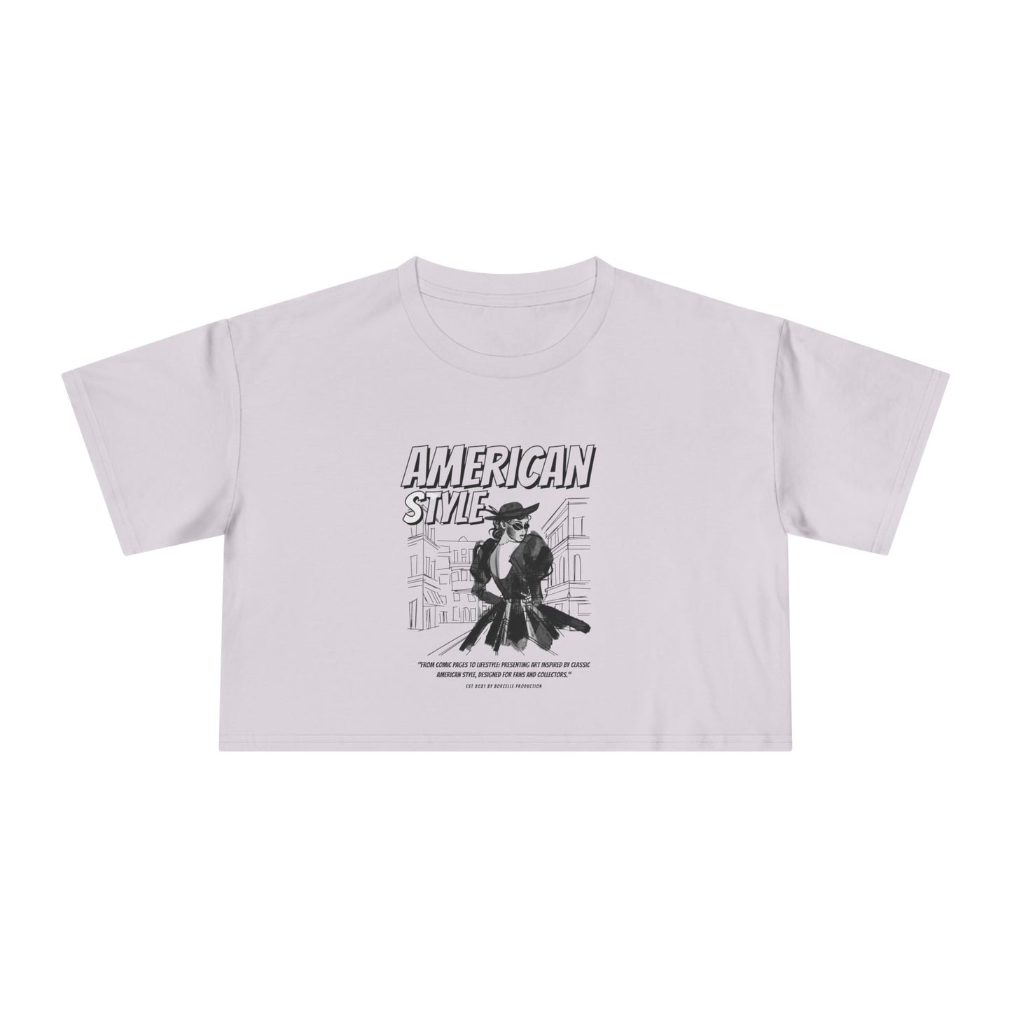 American Style Graphic Women's Crop Tee