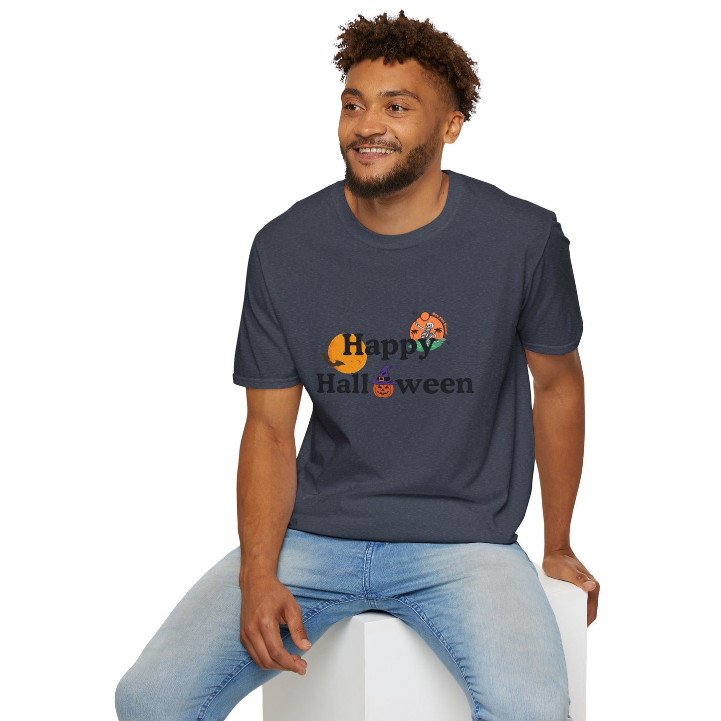 Halloween Happy Unisex Softstyle T-Shirt