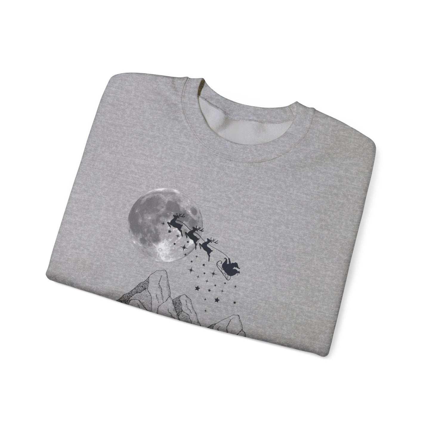 Merry Christmas Mountain Crewneck Sweatshirt