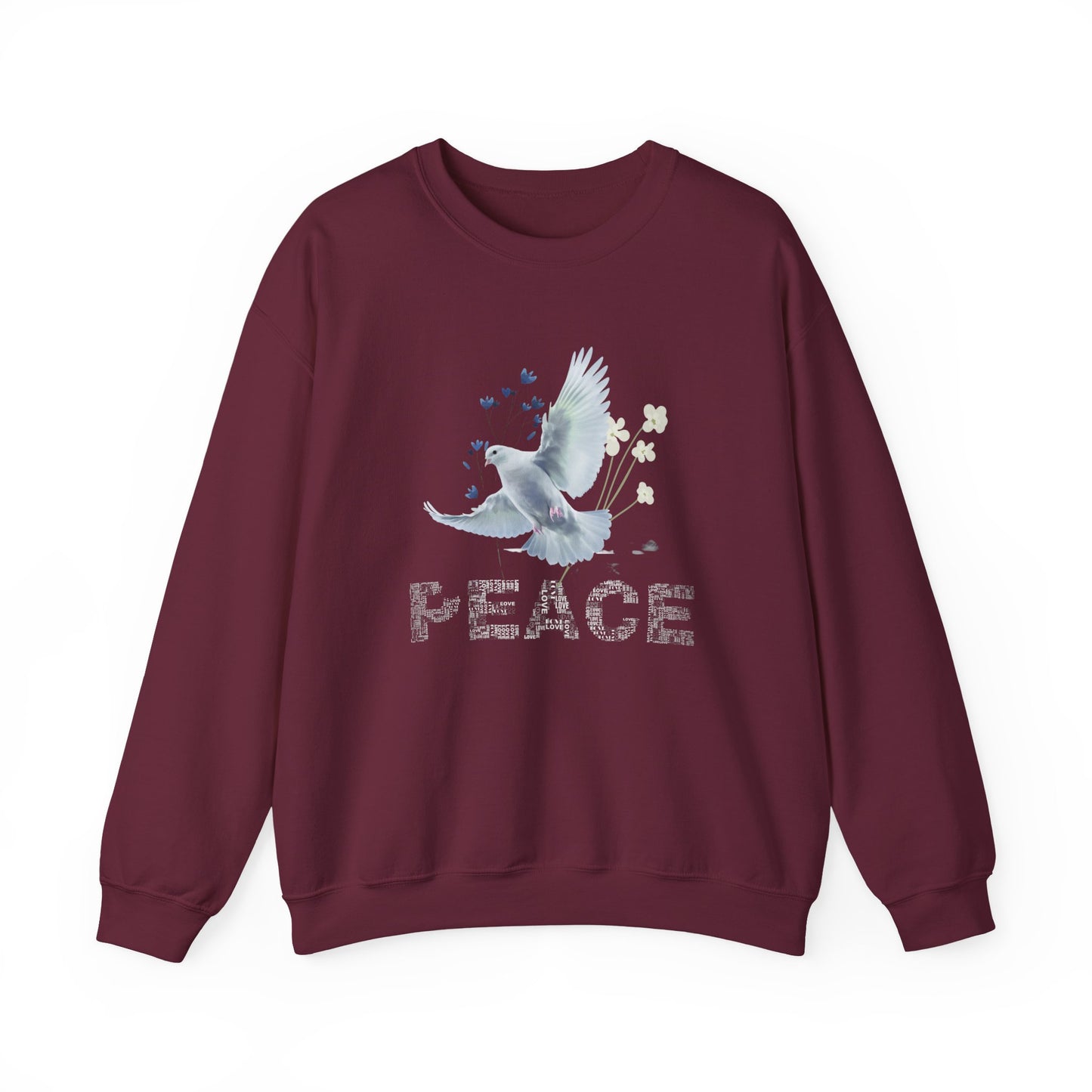 Peaceful Dove Crewneck Sweatshirt for Comfort and Harmony